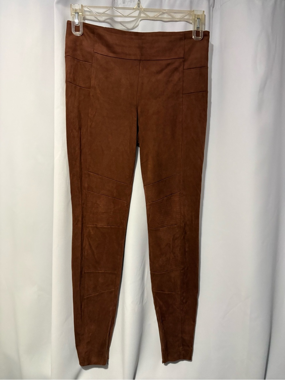 Sundance Brown Suede-Look Stretch Leggings